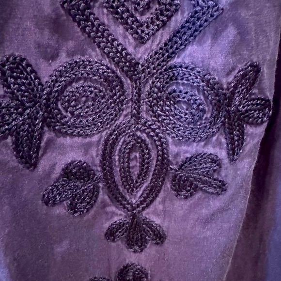 Lucky Brand Plum Embroidered Top - Picture 4 of 10